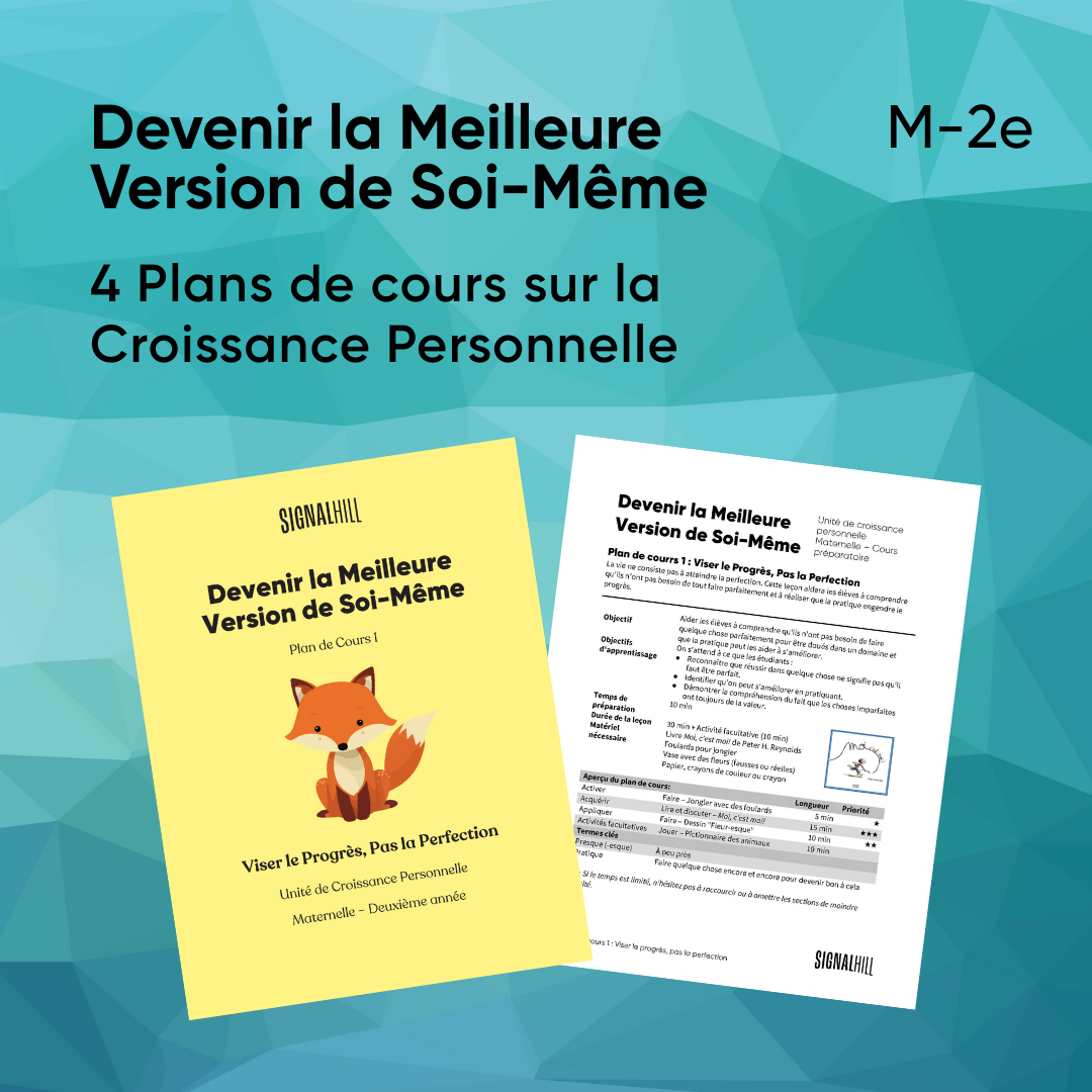 Devenir la Meilleure Version de Soi-Même - Ensemble de plans de cours (4 plans de cours)