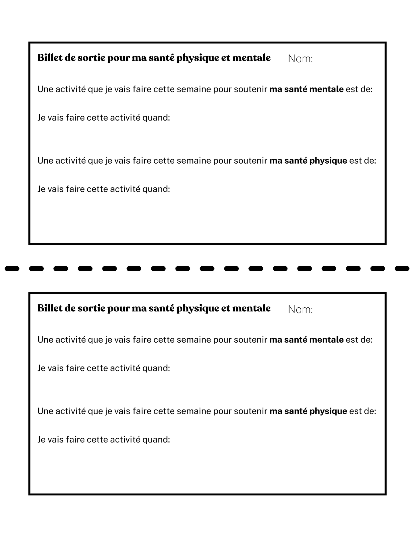 Plan de cours 1: Les types de santé