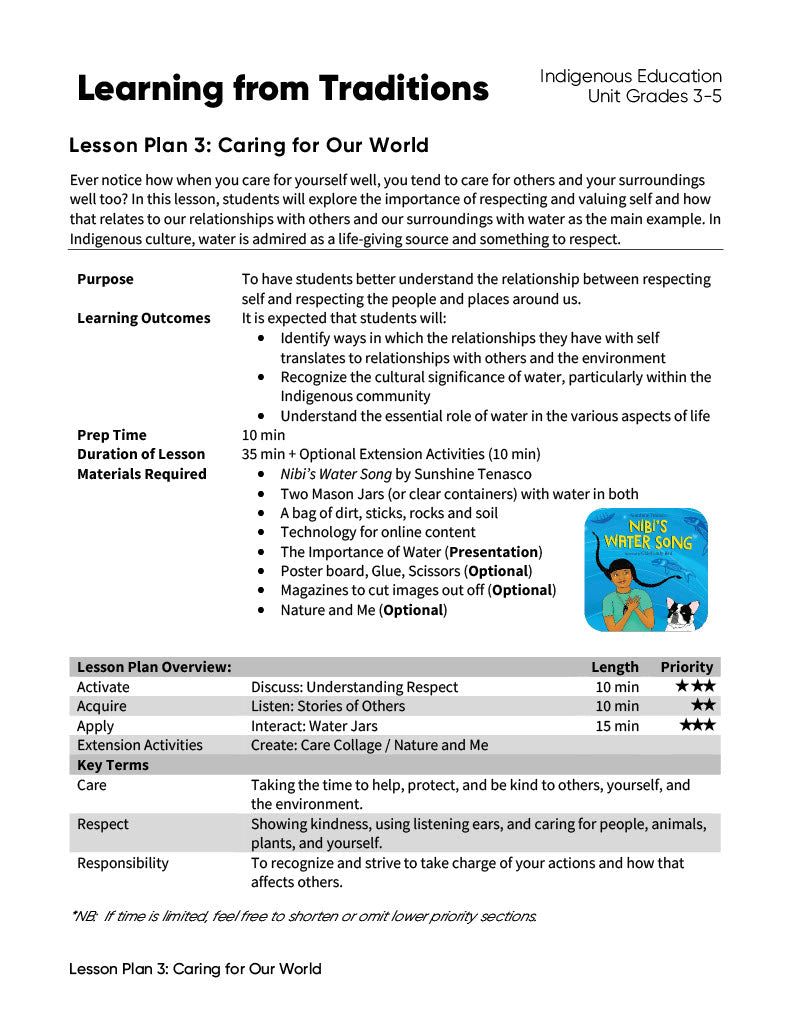 Learning From Traditions - Lesson Plan Bundle (4 Lesson Plans)