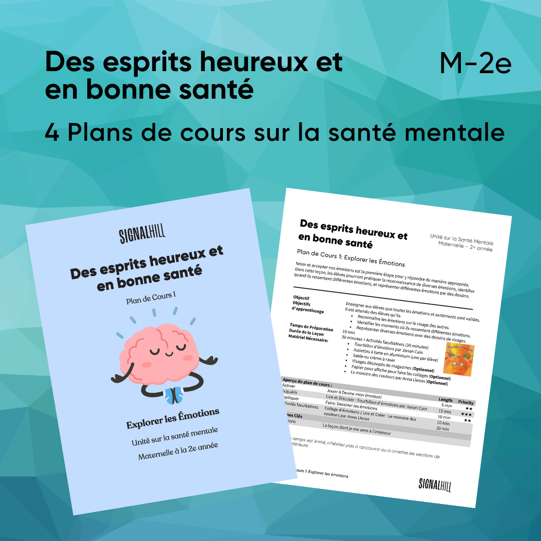 Des esprits heureux et en bonne santé - Ensemble de plans de cours (4 ...