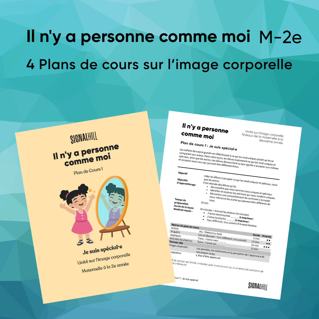 Il n'y a personne comme moi - Ensemble de plans de cours (4 plans de c ...