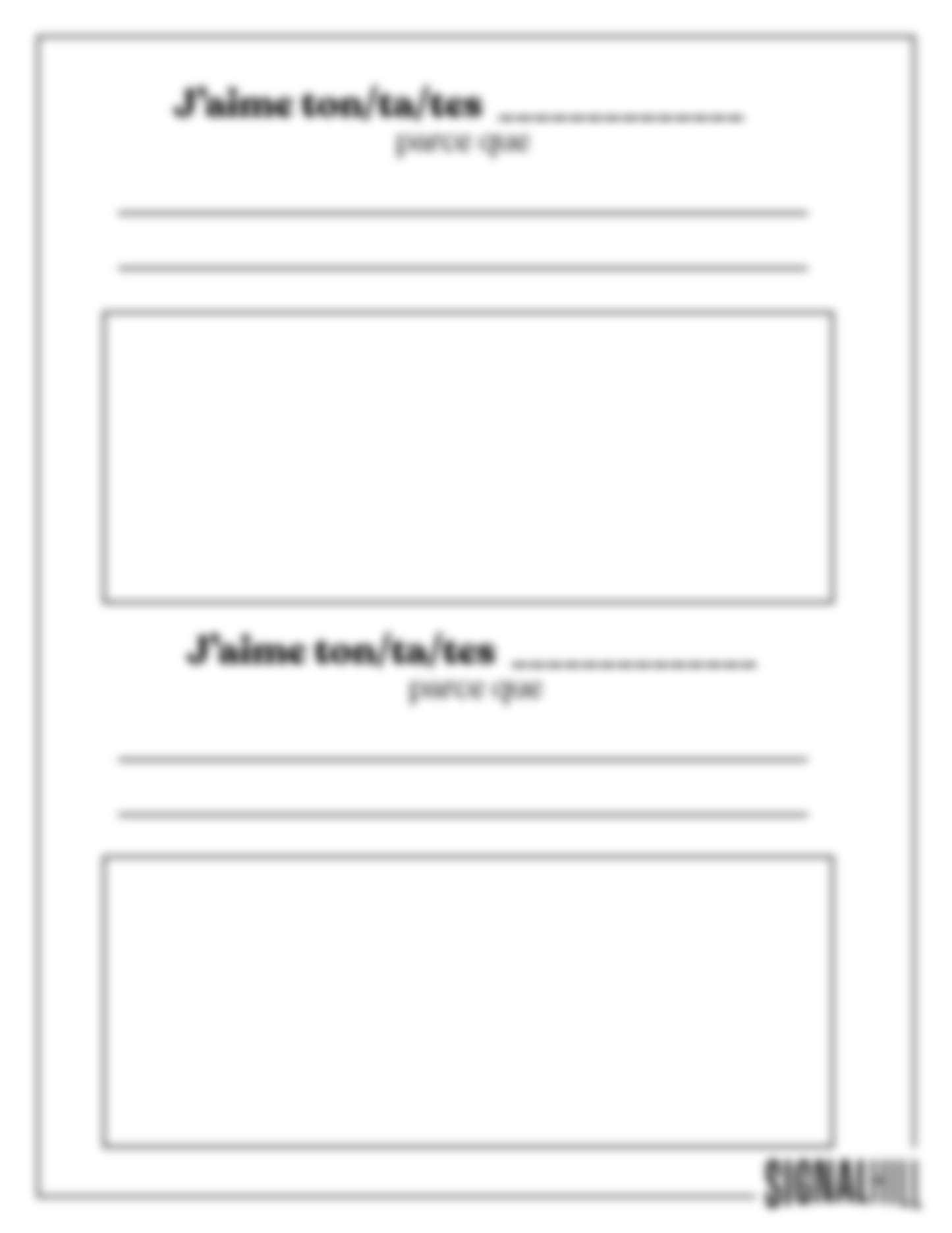 Plan de cours 1: Je suis spécial·e
