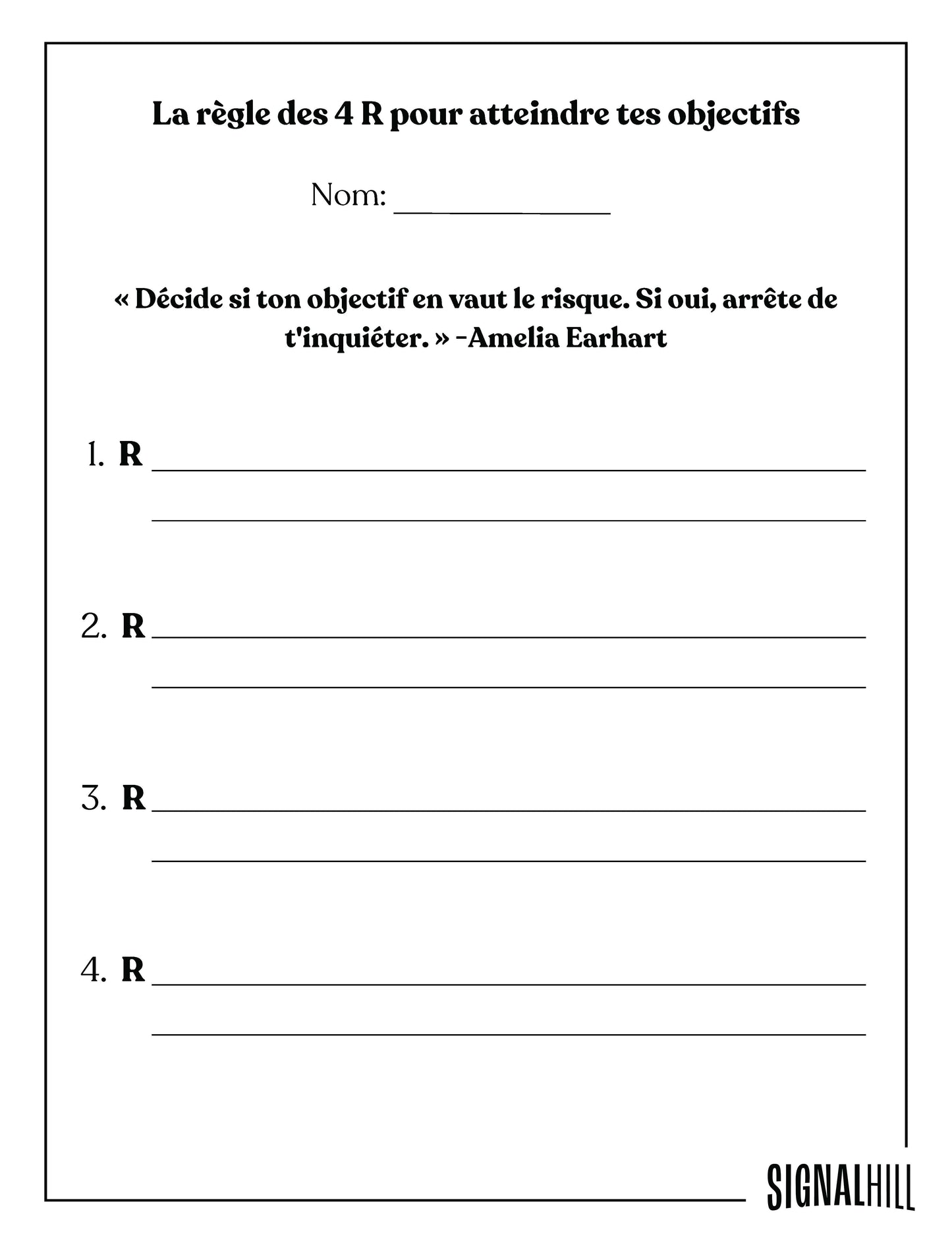 Plan de cours 2: Objectifs SMART