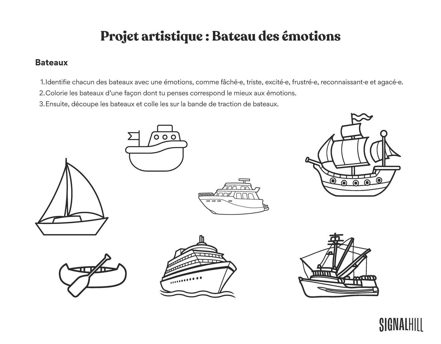 Plan de cours 2: Les grosses émotions