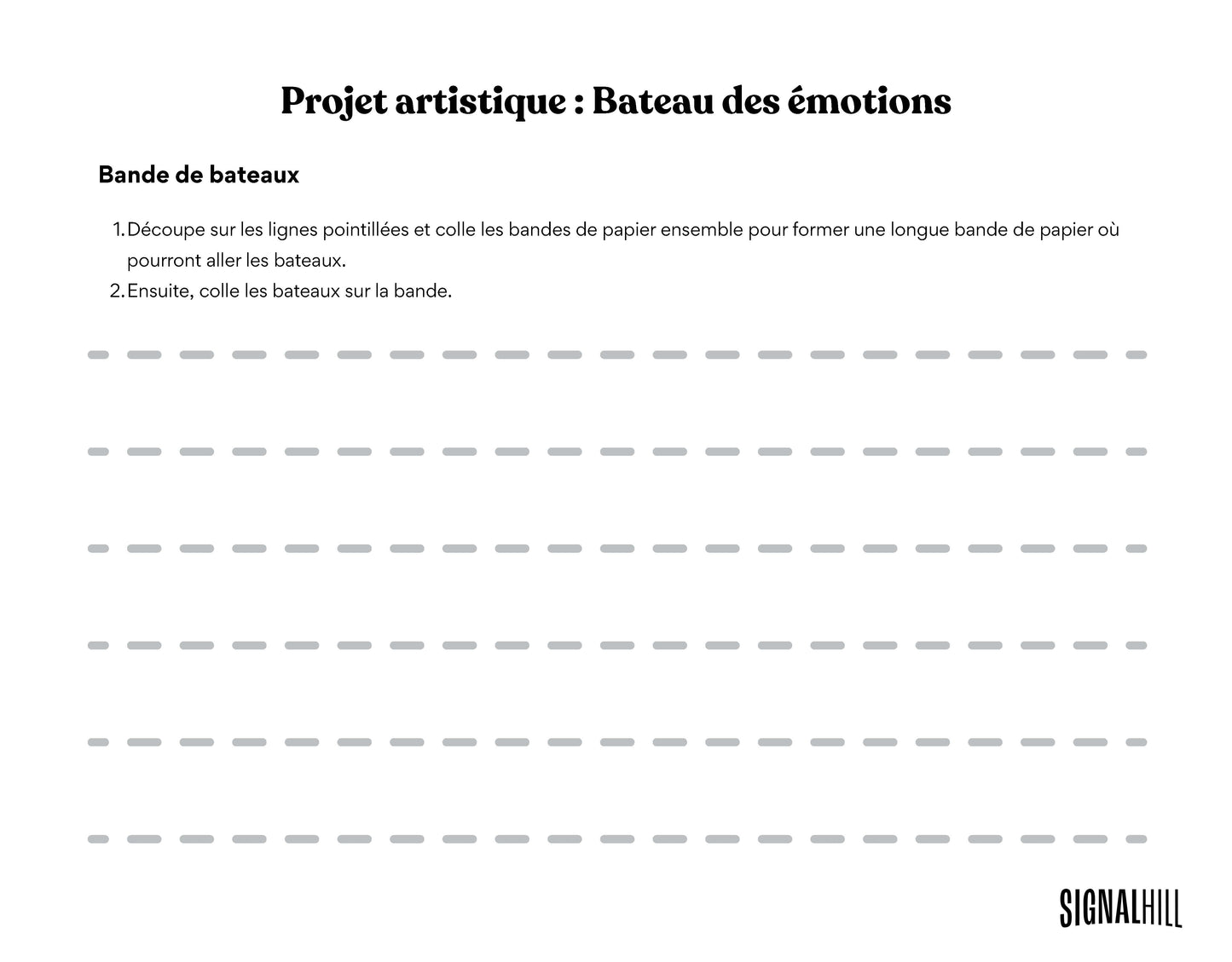 Plan de cours 2: Les grosses émotions