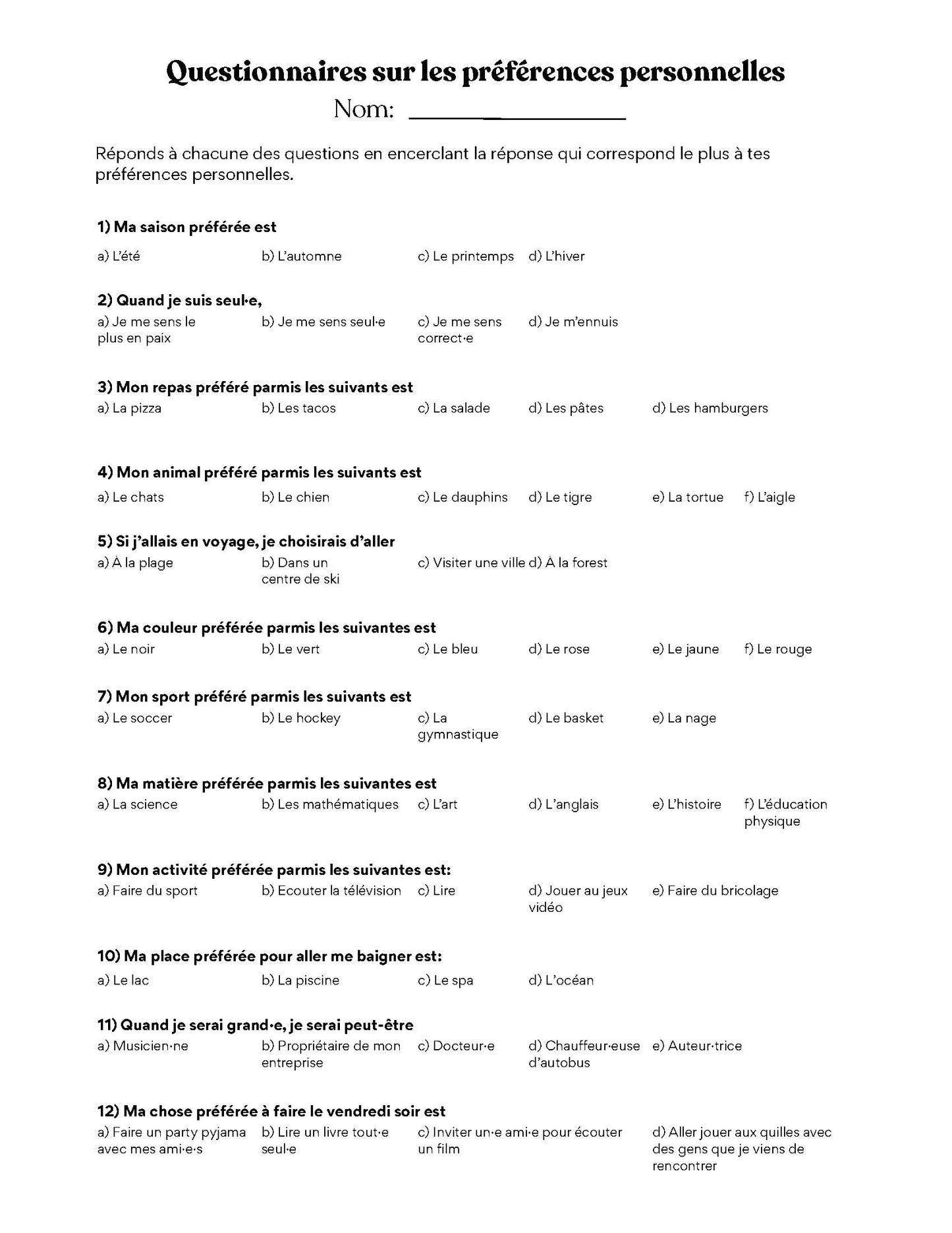 Plan de cours 2: Valoriser la diversité