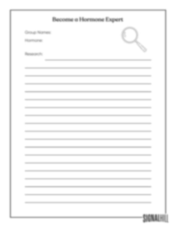 Lesson Plan 2: Hormone Health