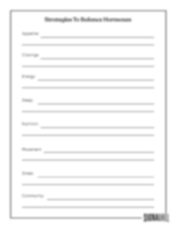 Lesson Plan 2: Hormone Health