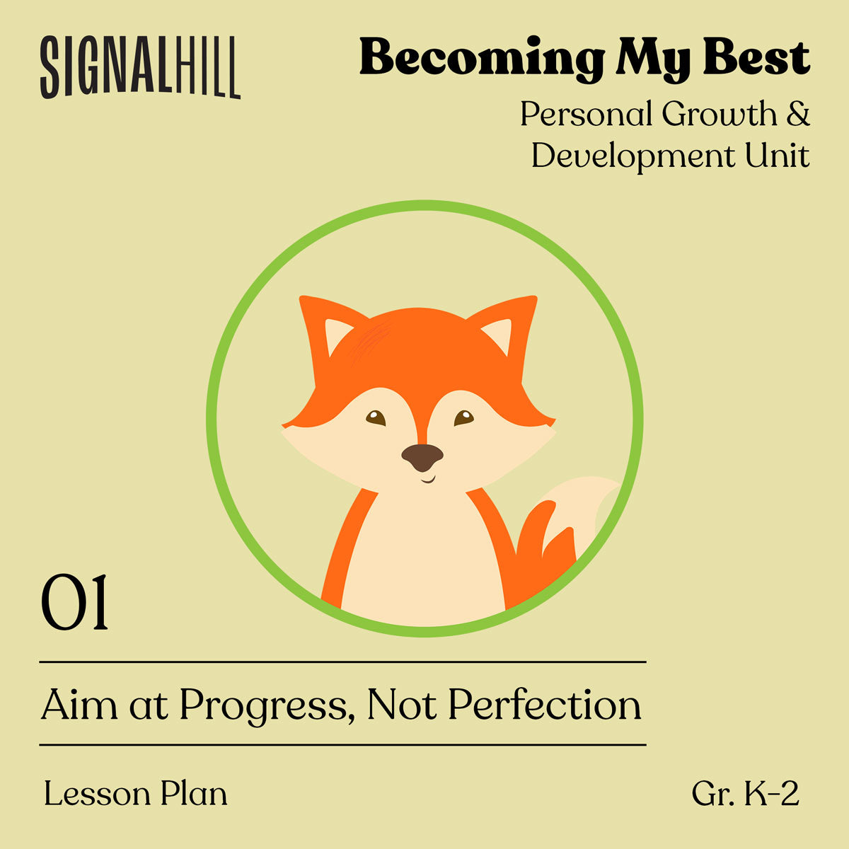Lesson Plan 1: Aim at Progress, Not Perfection