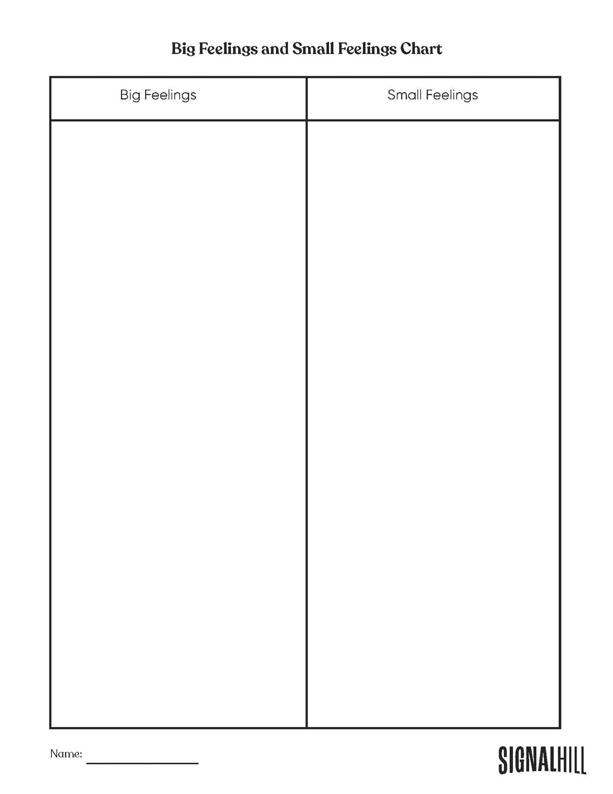 Lesson Plan 2: Big Feelings