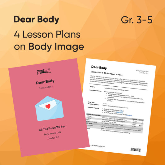 Dear Body - Lesson Plan Bundle (4 Lesson Plans)