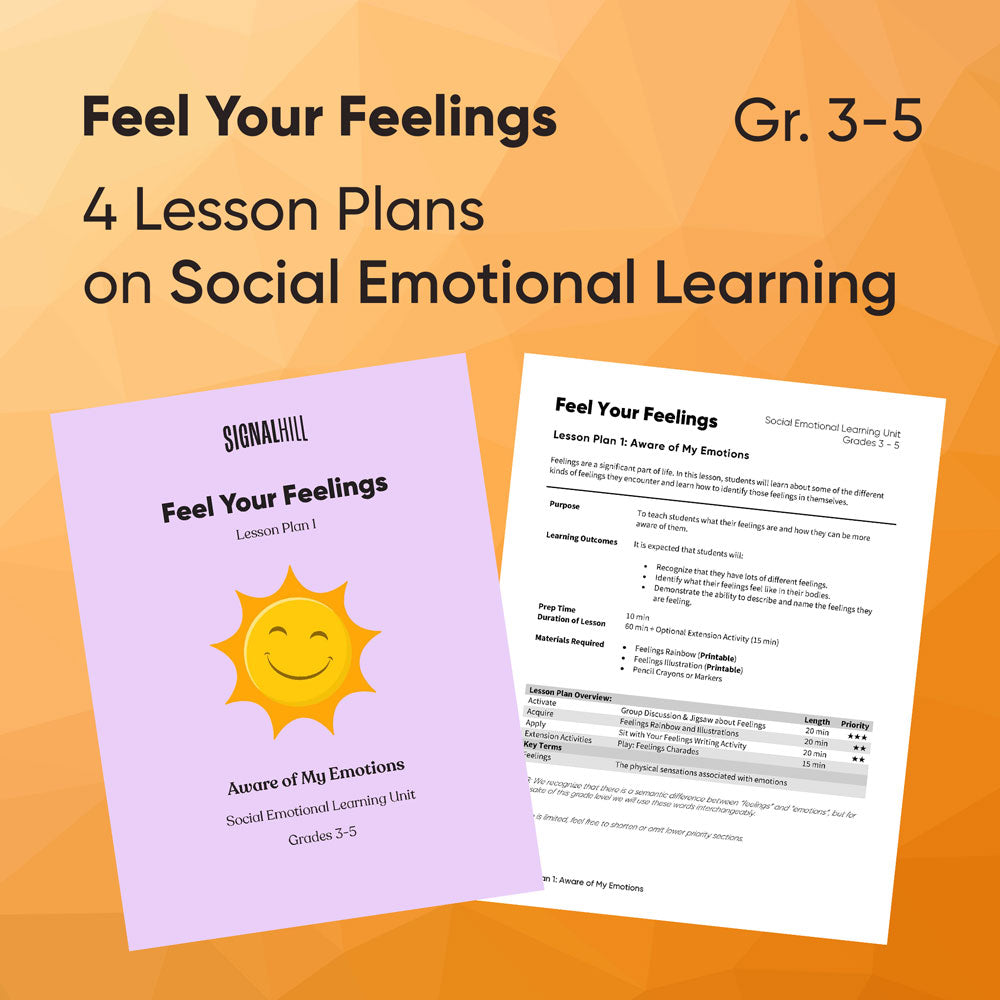 Feel Your Feelings - Lesson Plan Bundle (4 Lesson Plans)