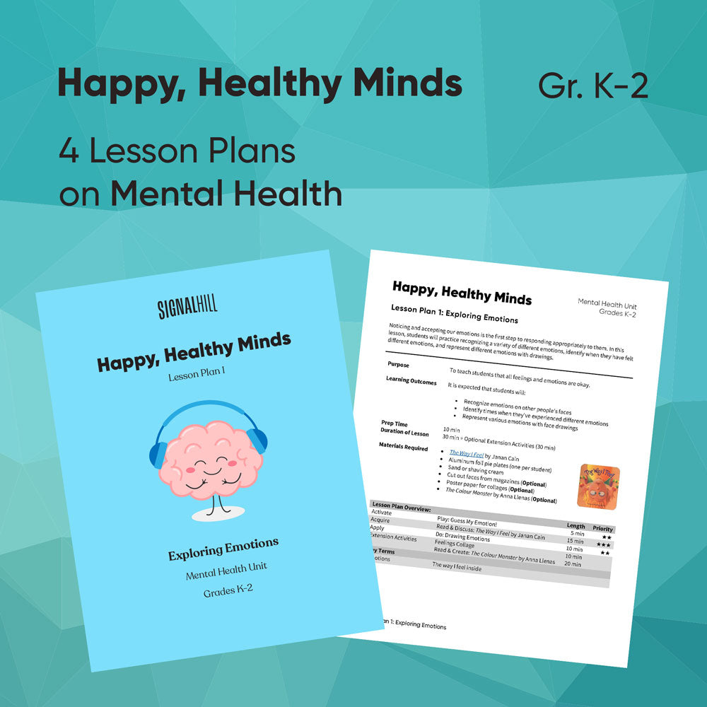 Happy, Healthy Minds - Lesson Plan Bundle (4 Lesson Plans)