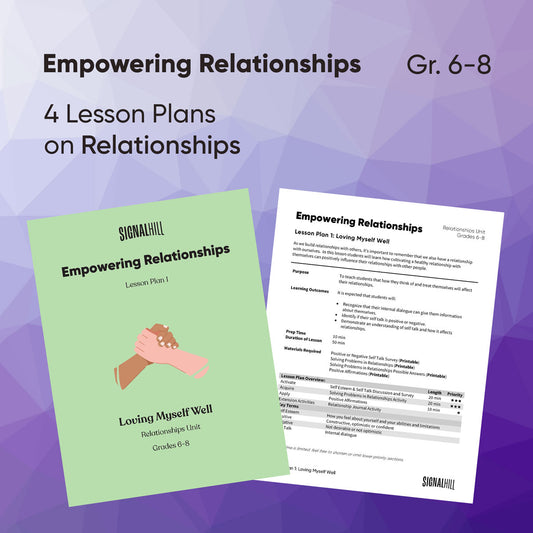 Empowering Relationships - Lesson Plan Bundle (4 Lesson Plans)