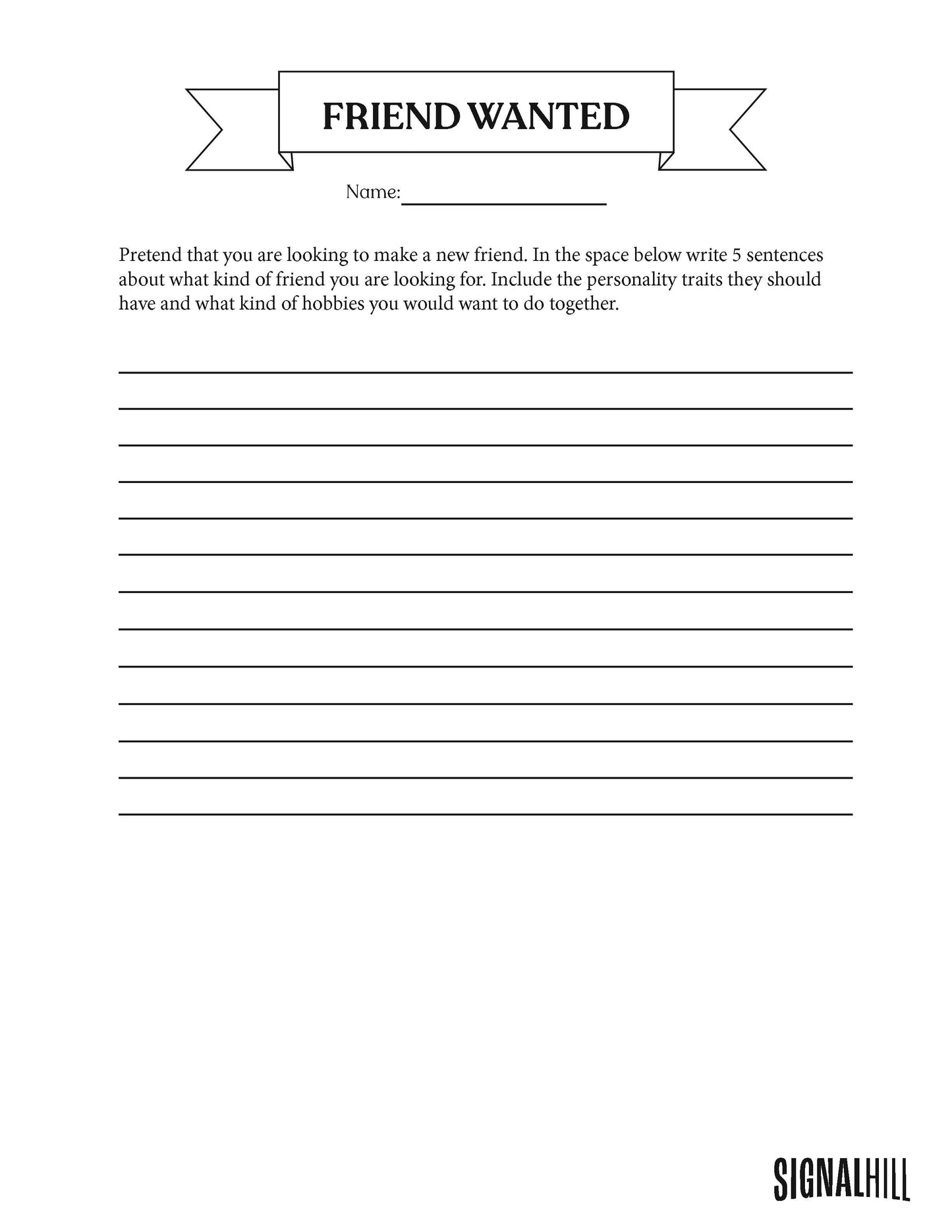 Lesson Plan 2: Firm Friendships