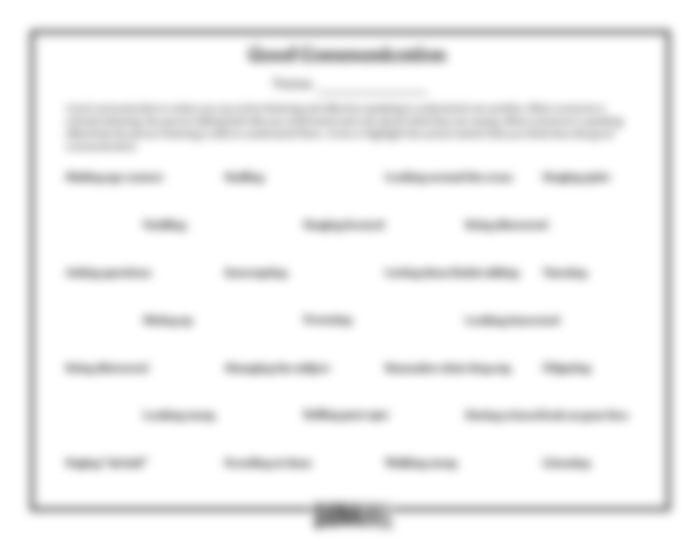 Lesson Plan 3: Communication is Key