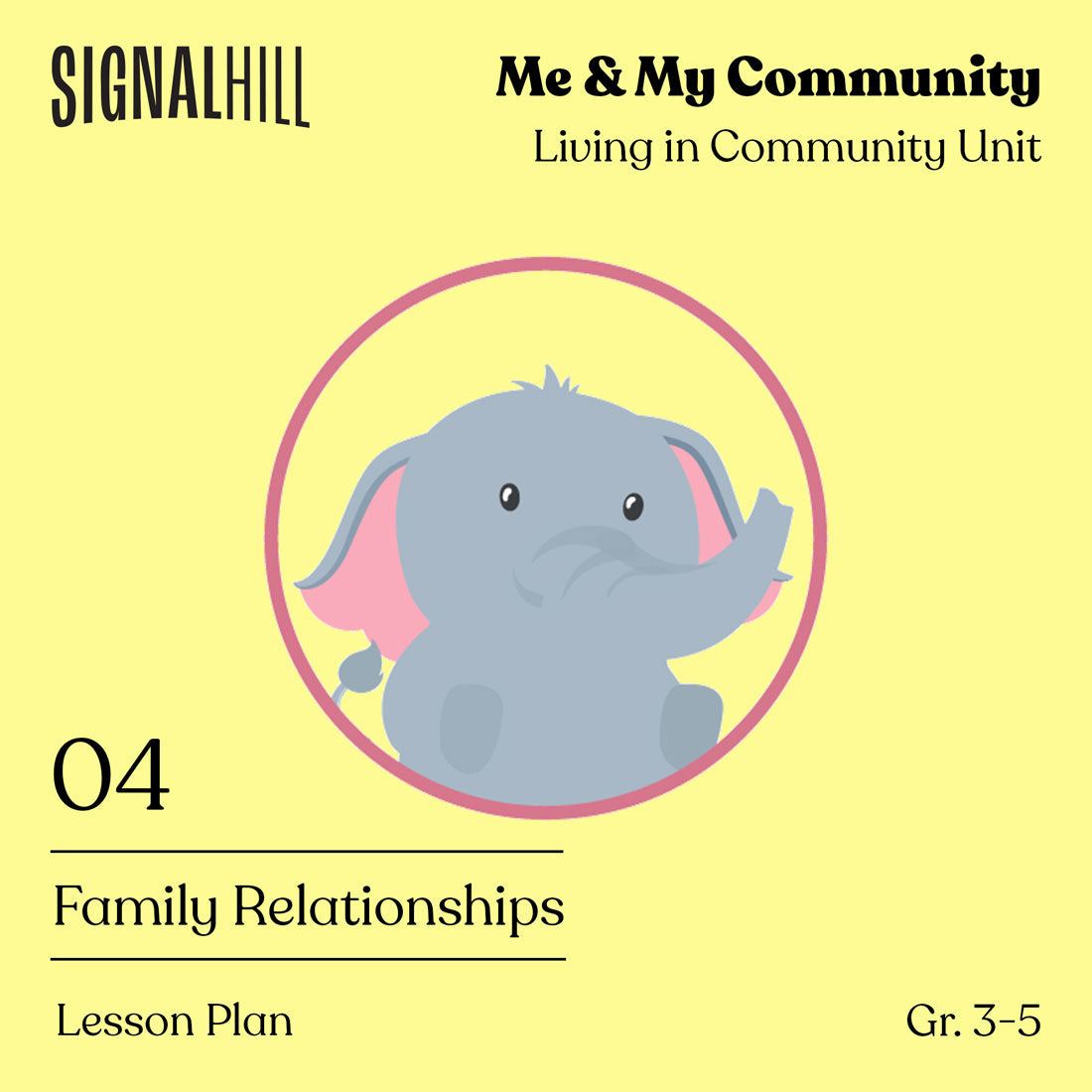 Grades 35 Lesson Plan Family Relationships Signal Hill