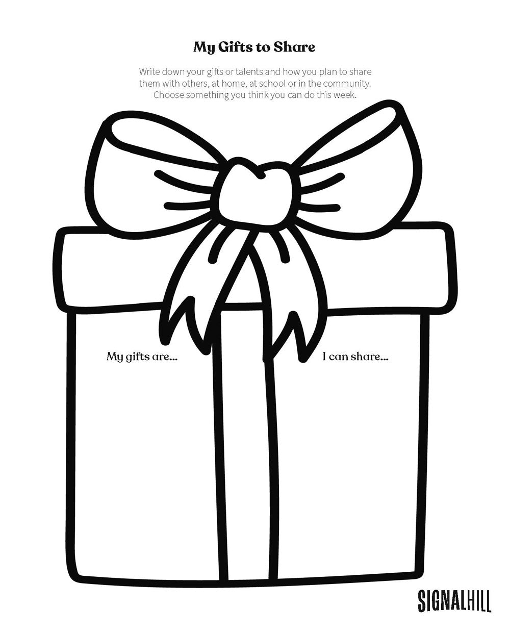 Lesson Plan 3: Sharing Our Gifts