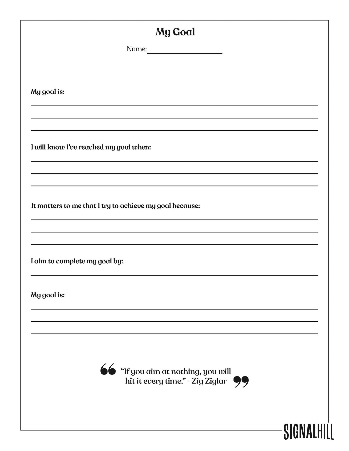 Lesson Plan 2: SMART Goal Setting