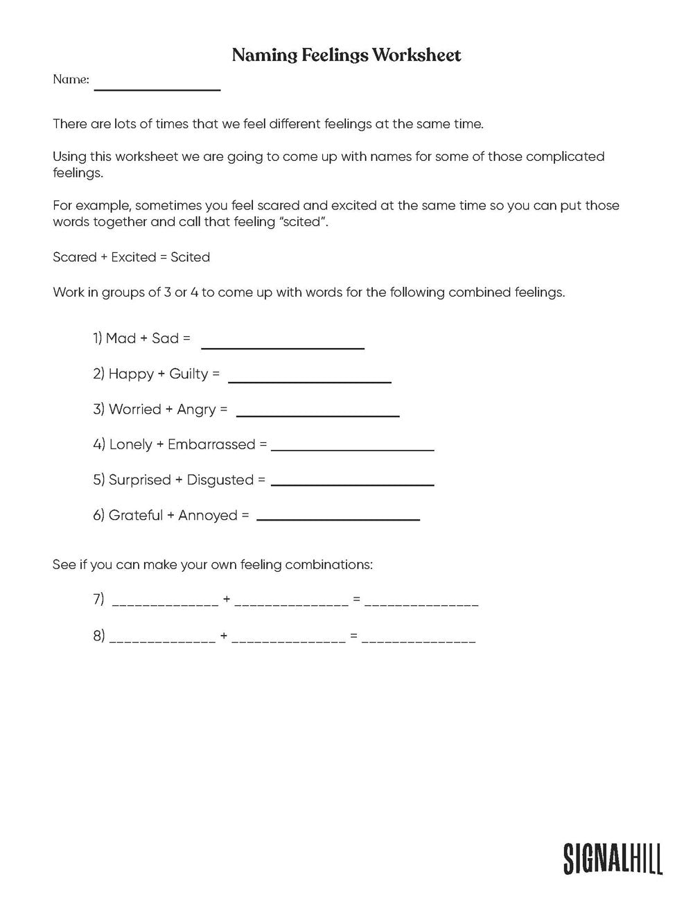 Lesson Plan 3: Be a Feelings Detective