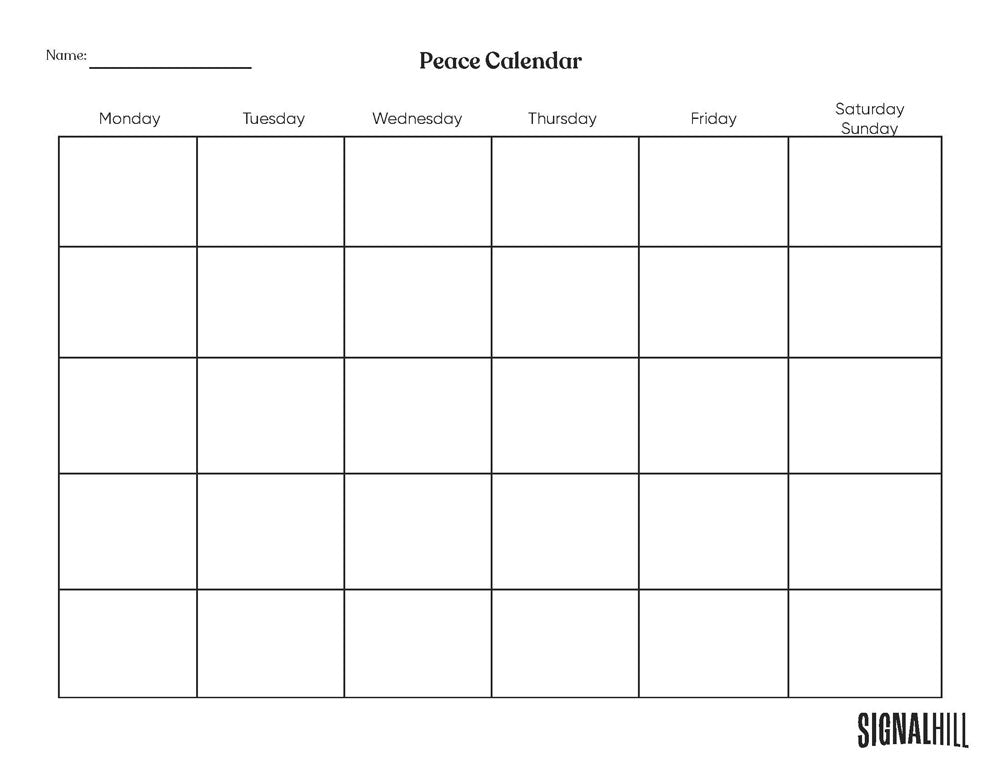 Lesson Plan 3: Being a Peacemaker
