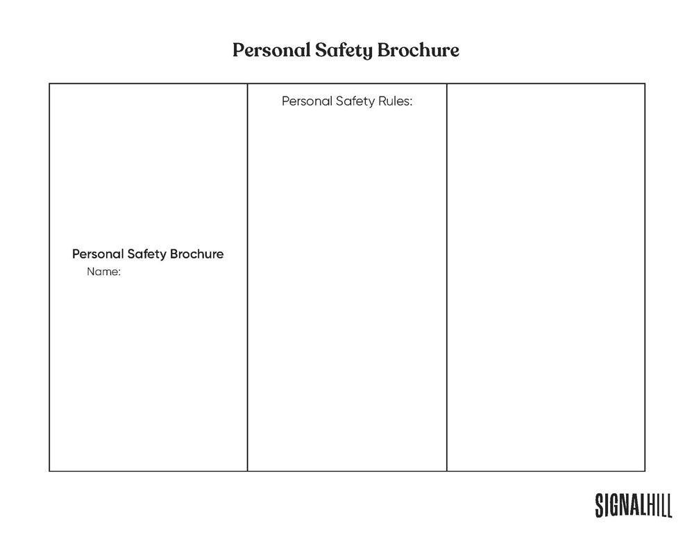 Lesson Plan 1: Personal Safety