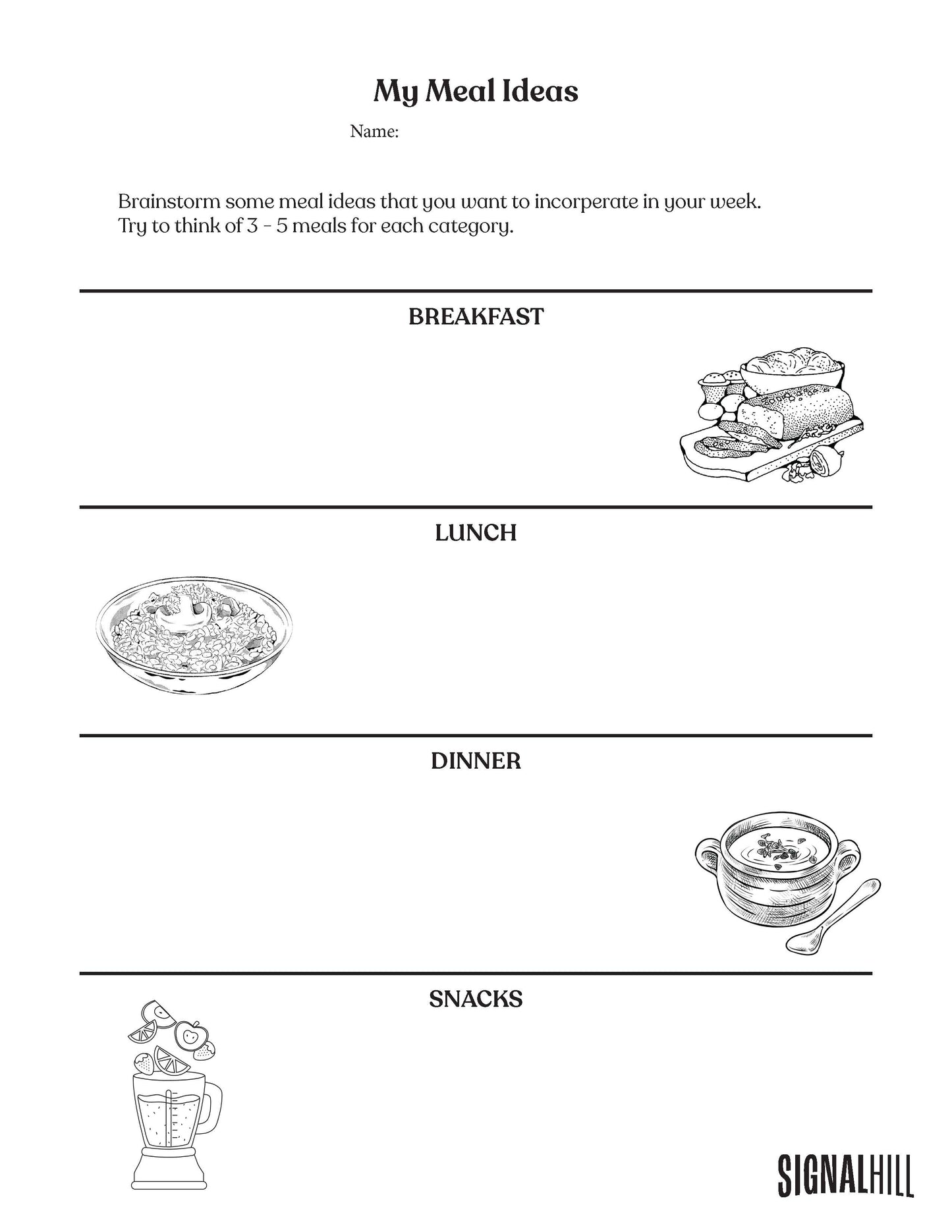 Lesson Plan 3: Foods that Help My Mood & Mind