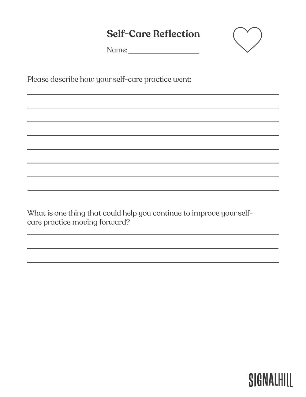 Lesson Plan 4: Taking Care of Ourselves