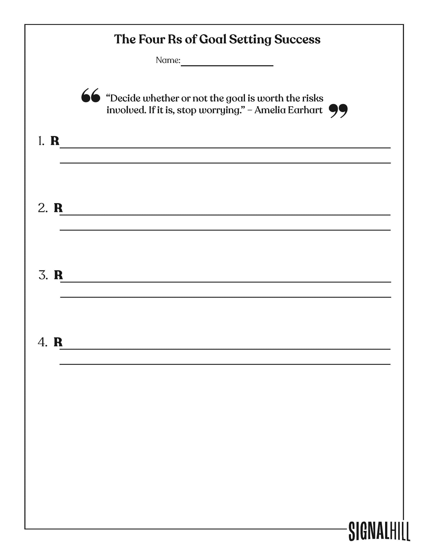 Lesson Plan 2: SMART Goal Setting