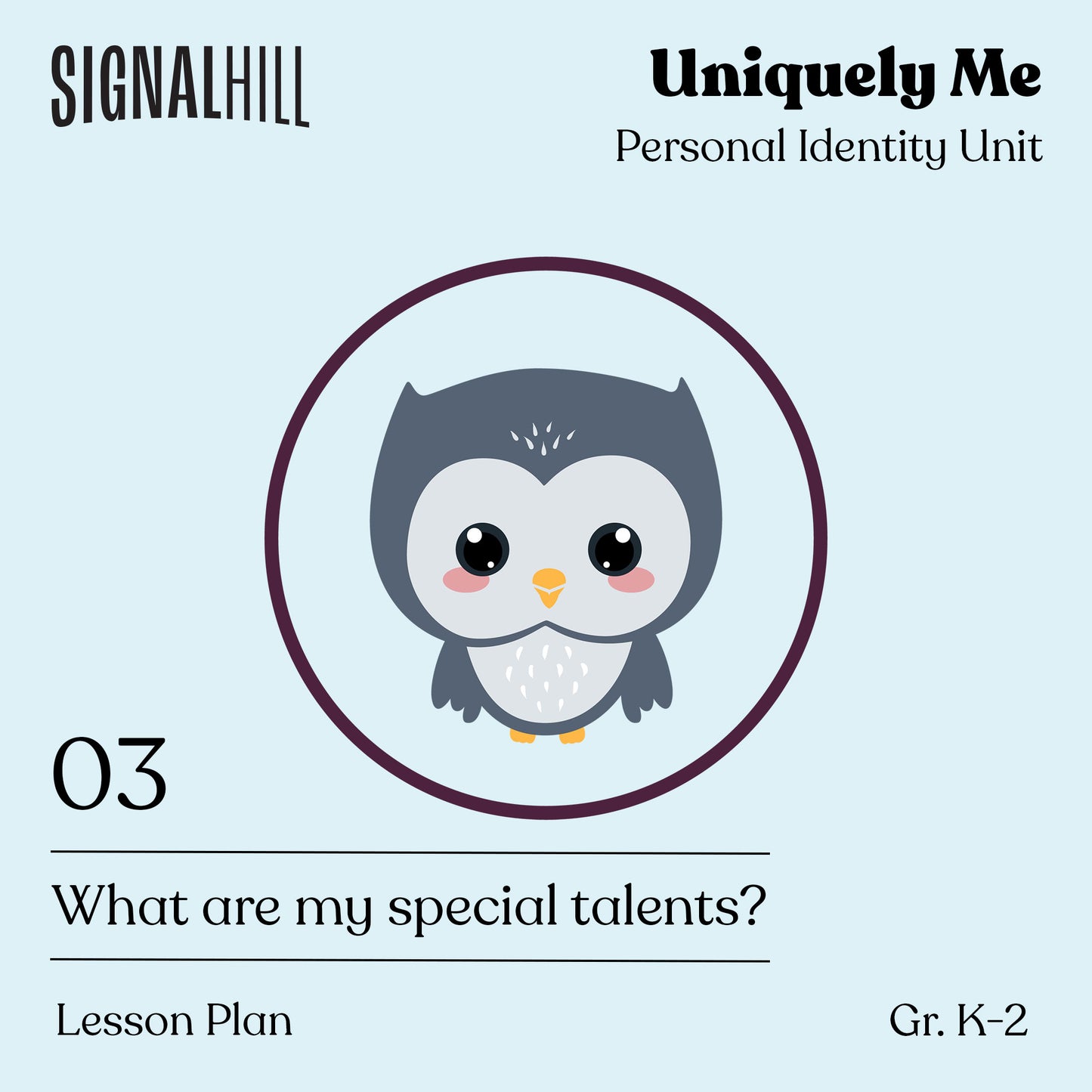 Lesson Plan 3: What Are My Special Talents?