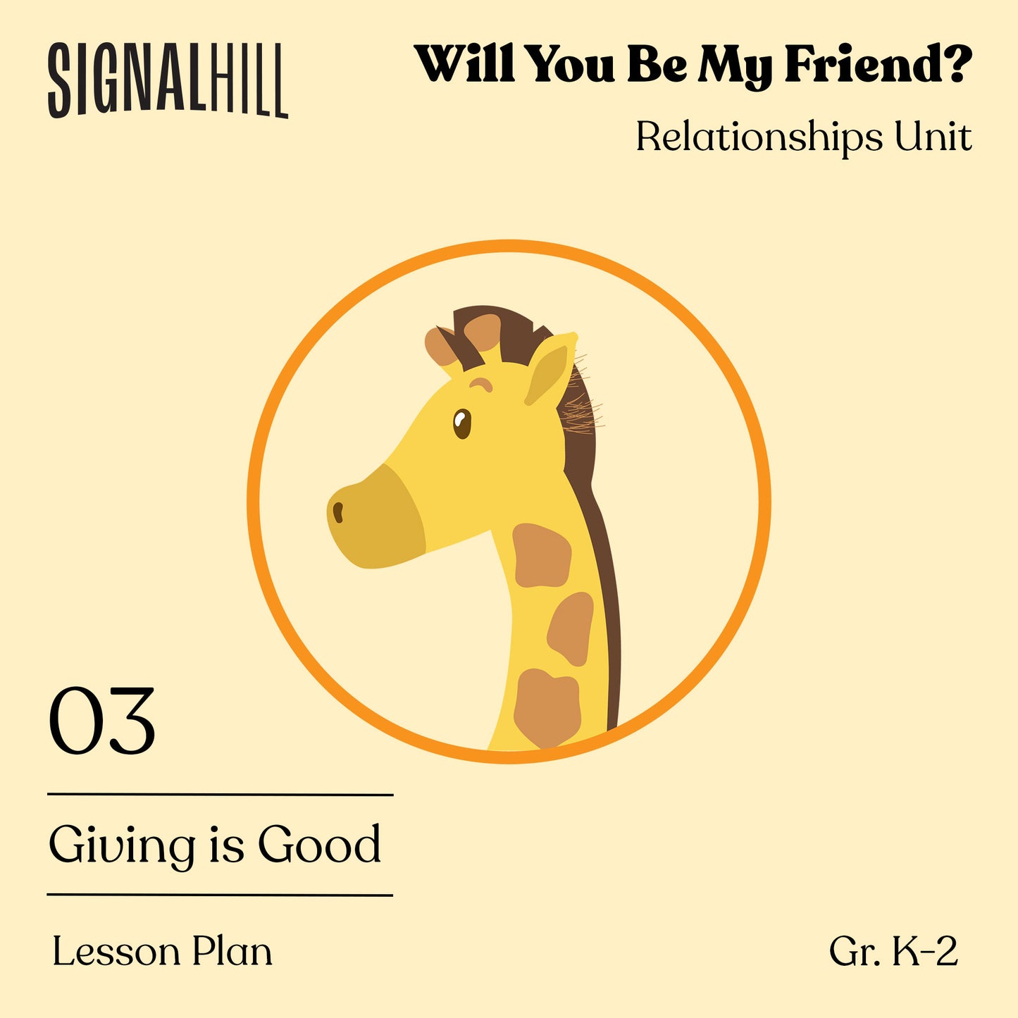 Lesson Plan 3: Giving is Good