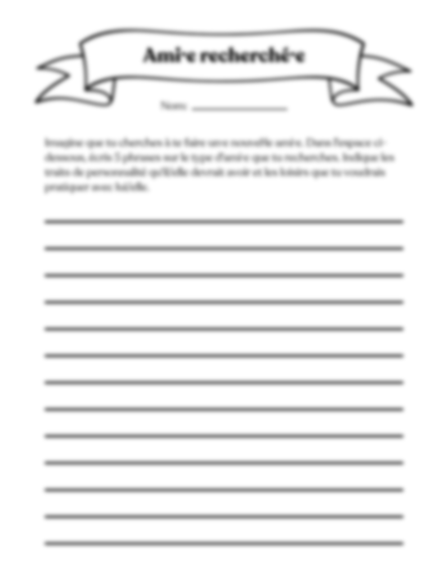 Plan de cours 2: Des amitiés solides