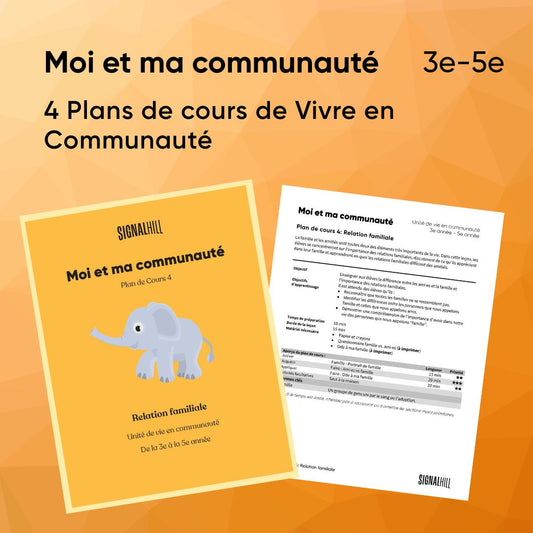 Moi et ma communauté - Ensemble de plans de cours (4 plans de cours)