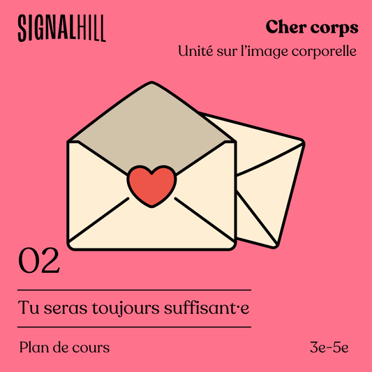 Plan de cours 2: Tu seras toujours suffisant·e