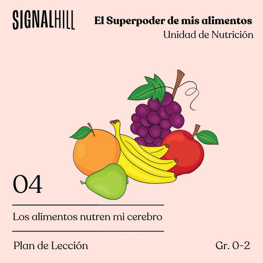 Lección 4: Los alimentos nutren mi cerebro