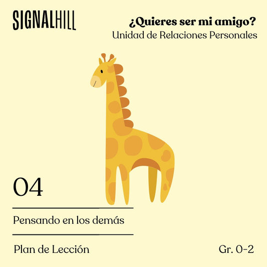 Lección 4: Pensando en los demás