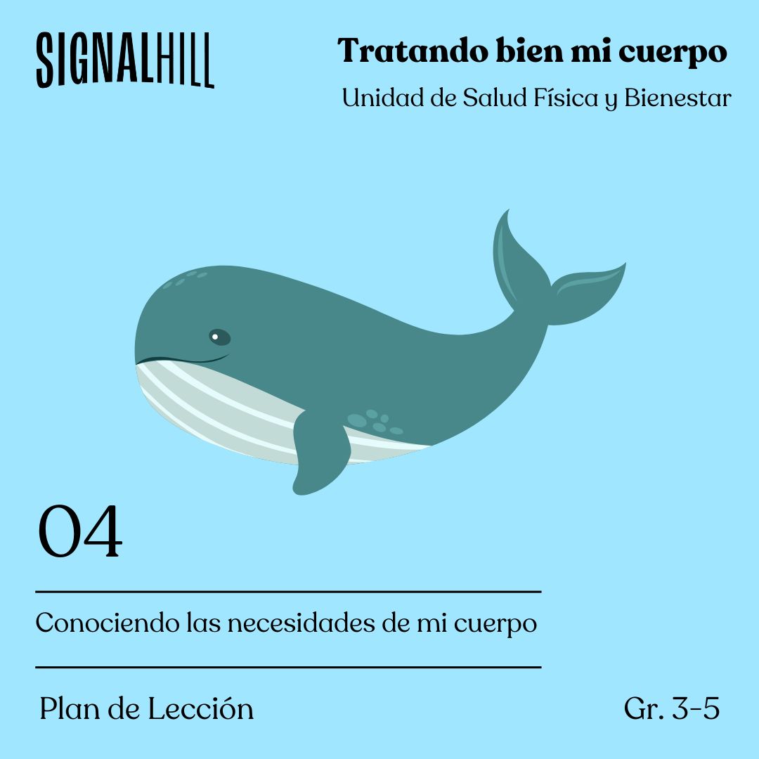 Lección 4: Conociendo las necesidades de mi cuerpo