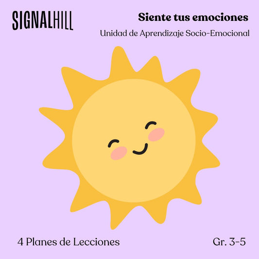Siente tus Emociones -  Paquete de Plan de Lecciones (4 Plan de Lecciones)