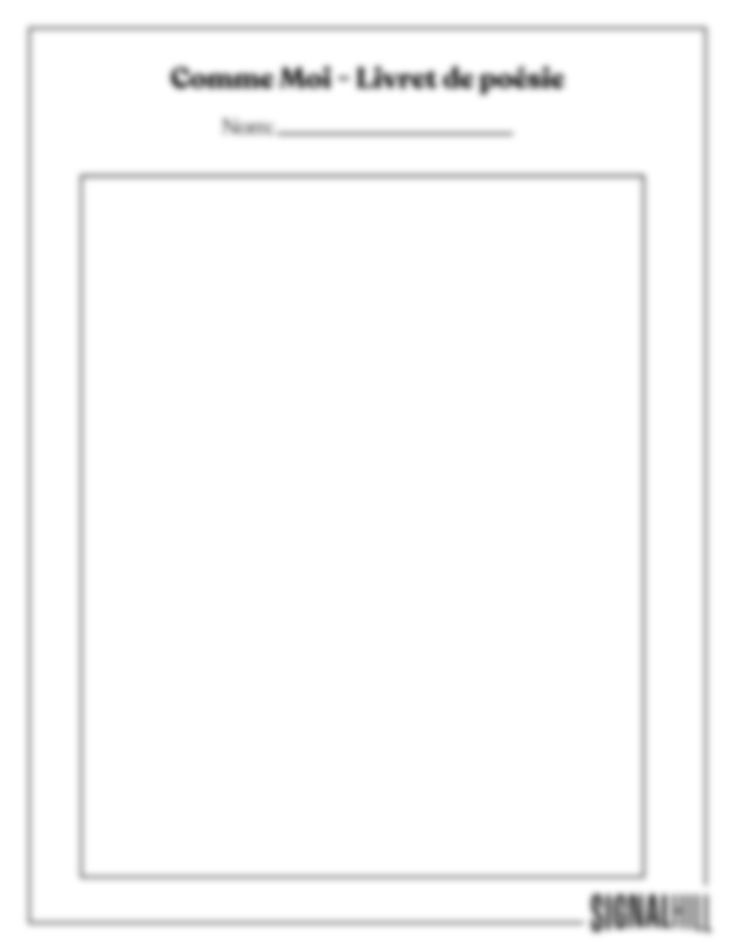 Plan de cours 2: Tu seras toujours suffisant·e