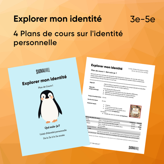 Explorer mon identité - Ensemble de plans de cours (4 plans de cours)