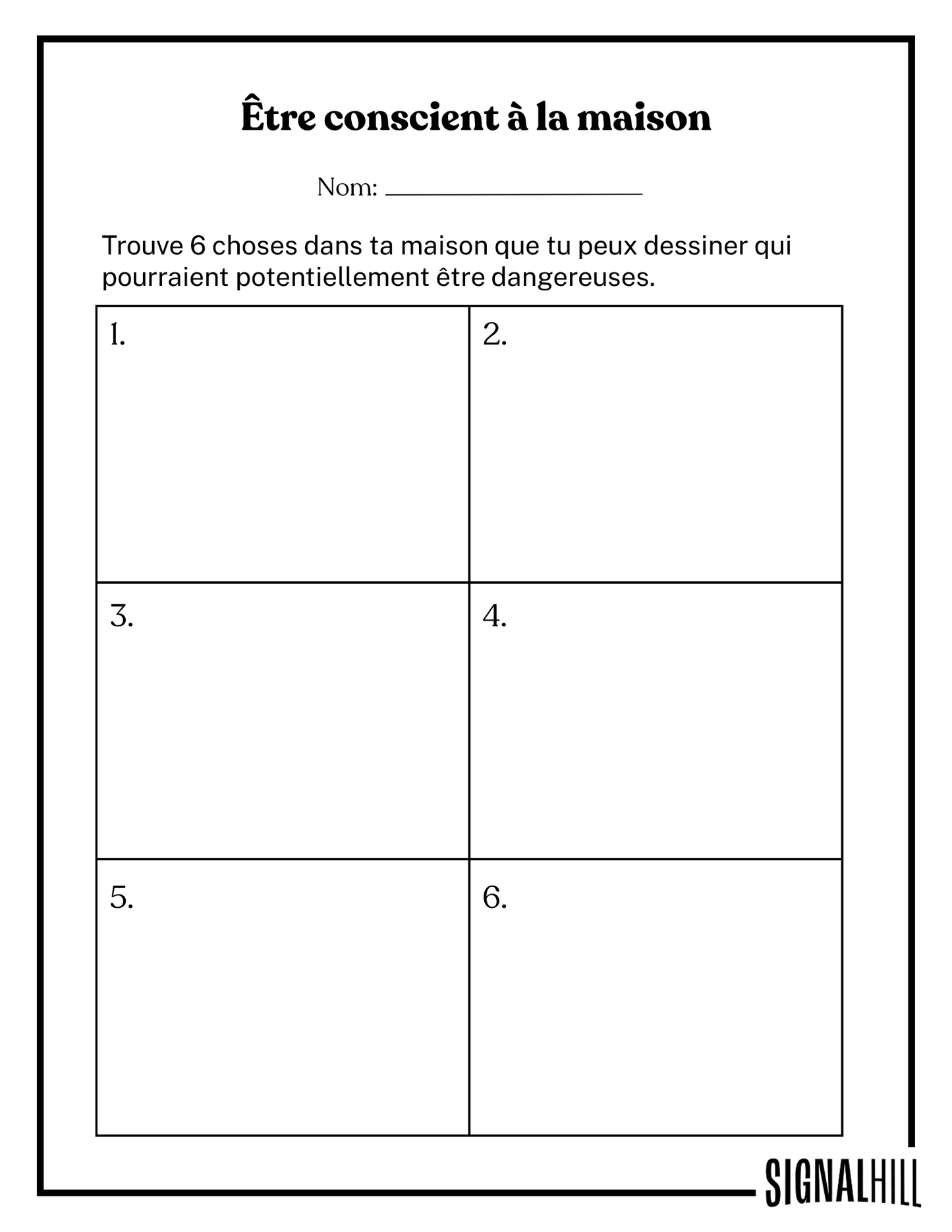 Plan de cours 2: Me garder en sécurité