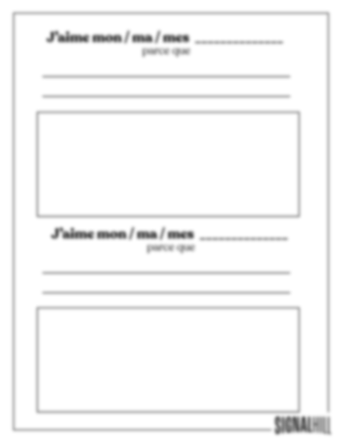 Plan de cours 1: Je suis spécial·e