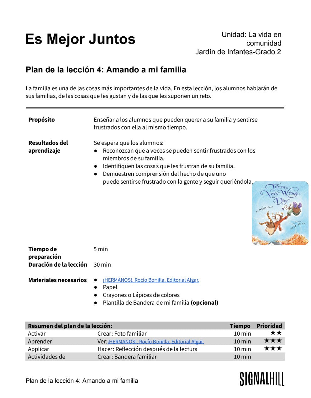 Lección 4: Amando a mi Familia