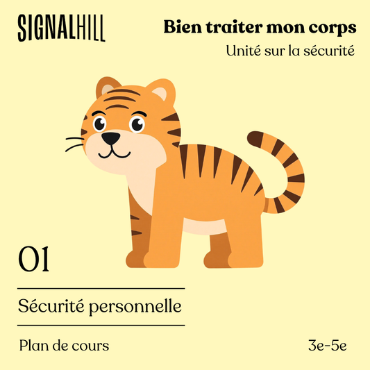 Plan de cours 1: Sécurité personnelle