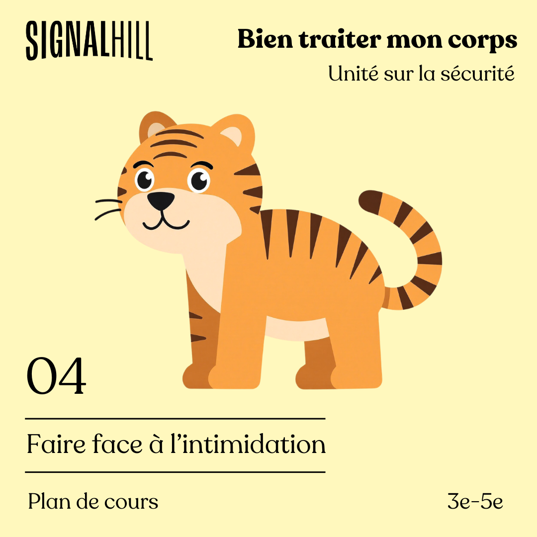Plan de cours 4: Faire face à l’intimidation