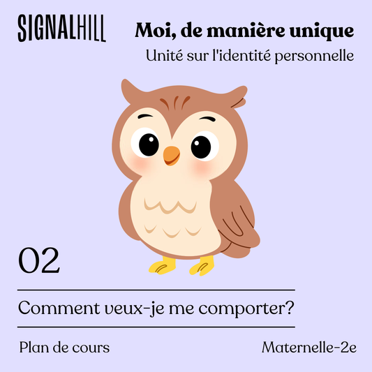 Plan de cours 2: Comment veux-je me comporter?