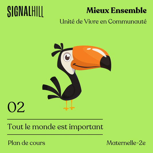 Plan de cours 2: Tout le monde est important