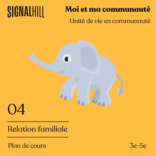 Plan de cours 4: Relation familiale
