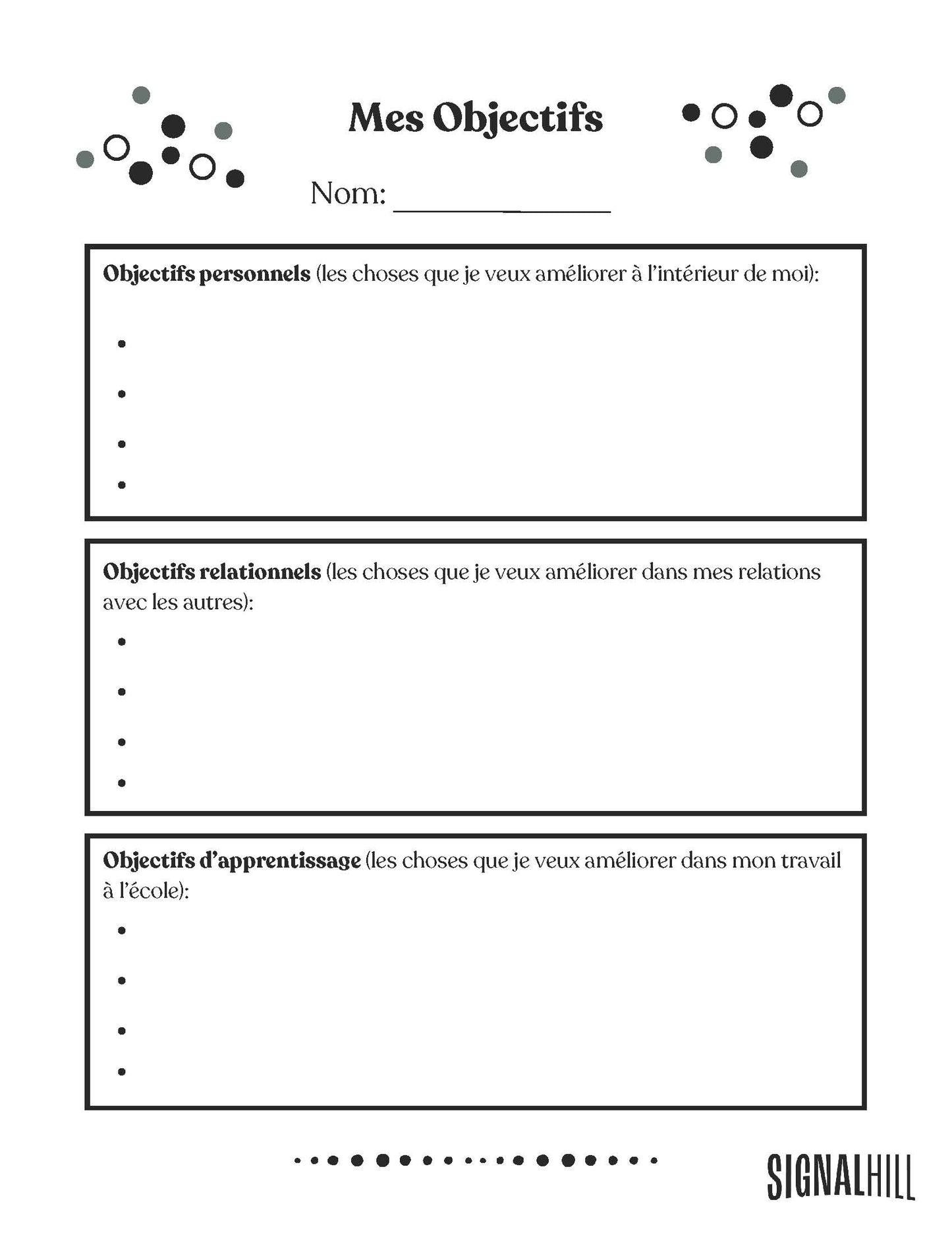 Plan de cours 1: Fixer des objectifs réalistes