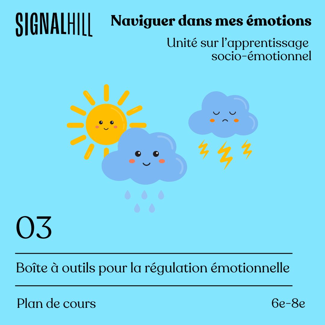 Plan de cours 3: Boîte à outils pour la régulation émotionnelle